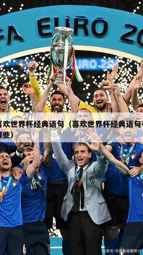 喜欢世界杯经典语句（喜欢世界杯经典语句有哪些）